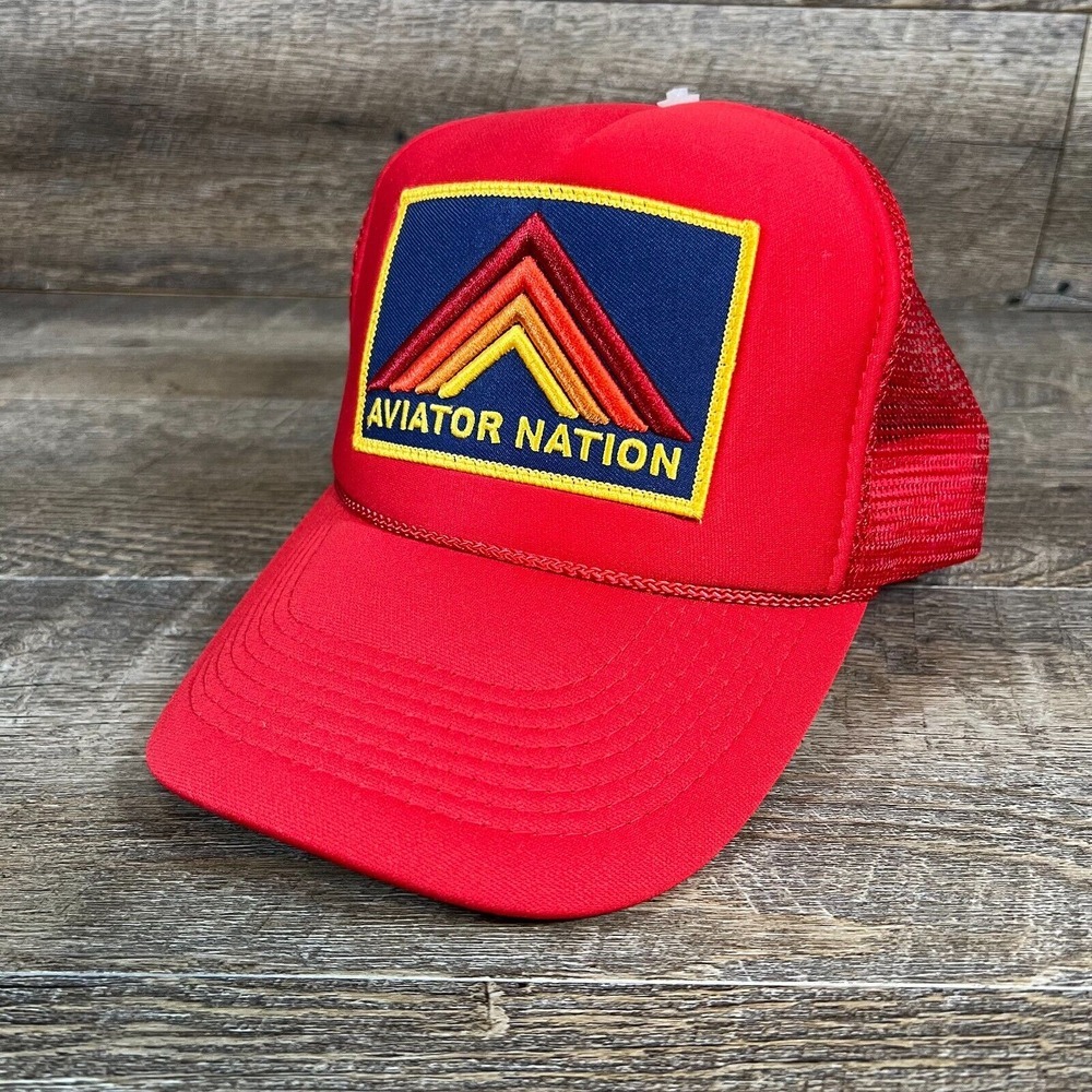 Aviator Nation Red Trucker Hat